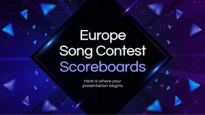 Anzeigetafeln zum Europa-Song-Contest