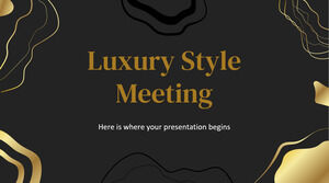 Reunião de estilo de luxo