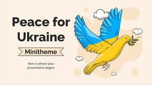 Minithema „Frieden für die Ukraine“.