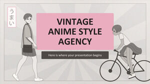 Agência de estilo de anime vintage