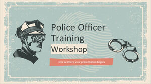 Laboratorio di formazione per agenti di polizia