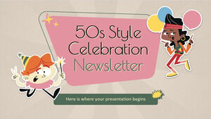 50s Style Celebration Newsletter