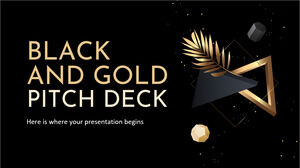 Black and Gold Pitch Deck