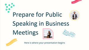 เตรียมพร้อมสำหรับการพูดในที่สาธารณะในการประชุมทางธุรกิจ