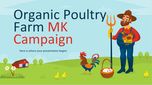 유기농 가금류 농장 MK 캠페인