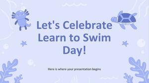 Célébrons la journée Apprendre à nager !