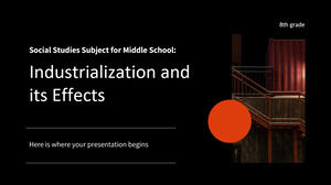Social Studies Subject for Middle School - 8th Grade: Industrialization and Its Effects