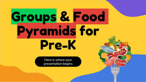 學前班團體和食物金字塔