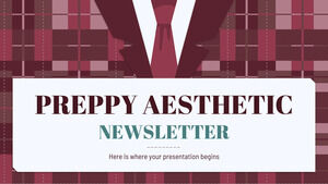 Newsletter estetica preppy