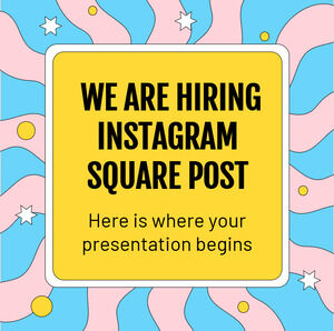 We Are Hiring Instagram Square Post
