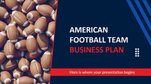 Plan d'affaires de l'équipe de football américain