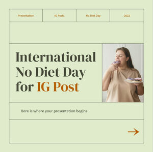 Giornata internazionale senza dieta per IG Post