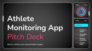 Athletenüberwachungs-App Pitch Deck
