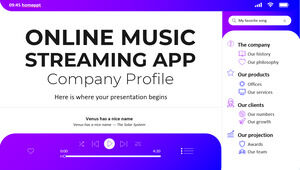 Çevrimiçi Müzik Akışı Uygulaması Şirket Profili