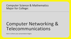 สาขาวิชาวิทยาการคอมพิวเตอร์และคณิตศาสตร์สำหรับวิทยาลัย: เครือข่ายคอมพิวเตอร์และโทรคมนาคม
