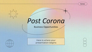 Post-Corona Business Opportunities