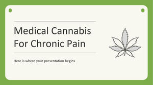Cannabis terapeutica per la svolta del dolore cronico