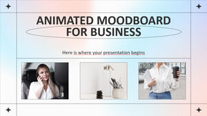 Moodboard animat pentru afaceri