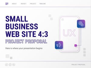 4:3-Projektvorschlag für eine Website für kleine Unternehmen