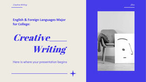 Especialización en inglés y lenguas extranjeras para la universidad: escritura creativa