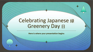 Comemorando o Dia do Verde Japonês