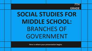 Materia di studi sociali per la scuola media - 7 ° grado: rami del governo