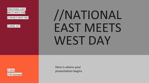 L'est nazionale incontra il giorno dell'ovest