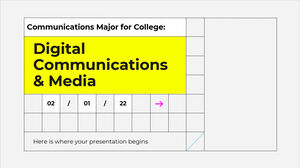 วิชาเอกการสื่อสารสำหรับวิทยาลัย: การสื่อสารและสื่อดิจิทัล