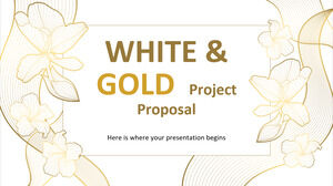 白色和金色項目提案