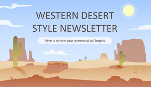 Buletin informativ Western Desert Style