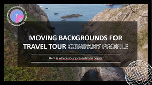 Latar Belakang Bergerak untuk Profil Perusahaan Tur Perjalanan