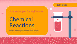 Materia di scienze per la scuola superiore - 10a classe: reazioni chimiche