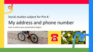 Предмет по общественным наукам для Pre-K: мой адрес и номер телефона