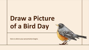 Zeichnen Sie ein Bild von einem Vogeltag