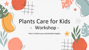 Workshop „Pflanzenpflege für Kinder“.