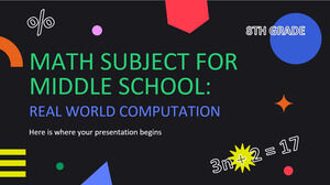 Math Subject for Middle School - 8th Grade: Real World Computation