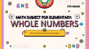 초등학교 - 5학년 수학 과목: 정수