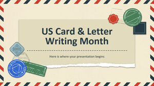 Luna de scriere a cardurilor și scrisorilor din SUA