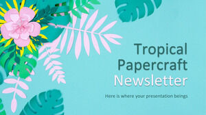 Tropikal Kağıt El İşi Bülteni