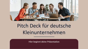 Pitch Deck pentru întreprinderile mici germane