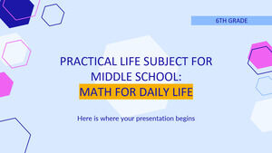 Subiect de viață practică pentru gimnaziu - clasa a VI-a: Matematică pentru viața de zi cu zi
