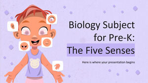 Biologie Subiect pentru copii: Cele cinci simțuri