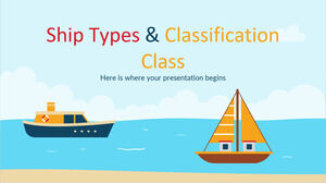 Types de navires et classe de classification