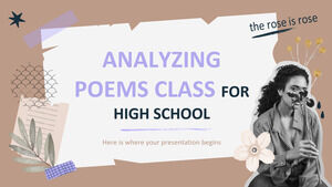 การวิเคราะห์ชั้นเรียนบทกวีสำหรับโรงเรียนมัธยม