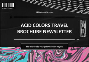 Информационный бюллетень туристической брошюры Acid Colors