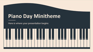Piyano Günü Mini Teması