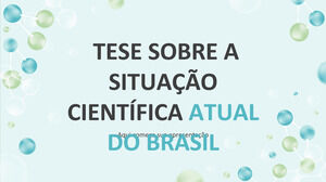Tesi sull'attuale situazione scientifica in Brasile