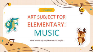 Предмет искусства для начальной школы - 1 класс: Музыка