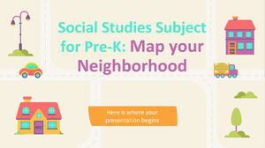 Предмет по общественным наукам для Pre-K: карта вашего района