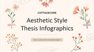 Infographie de la thèse de style esthétique Cottagecore